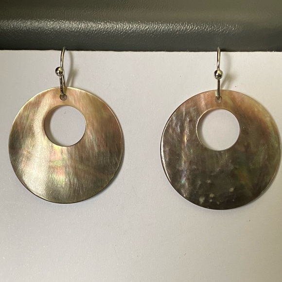 Abalone Shell Earrings - Picture 1 of 5